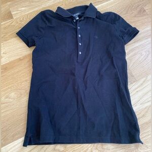 Lauren Ralph Lauren Women’s Black Collared Polo in Size S
